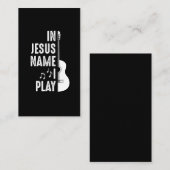 Carte De Visite Guitariste de Jésus (Devant / Derrière)