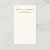 Carte De Visite Guitariste d'enseignant de guitare acoustique (Dos)