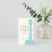 Carte De Visite Guitariste d'enseignant de guitare acoustique (Debout devant)