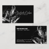 Carte De Visite guitariste man music r565g (Devant / Derrière)