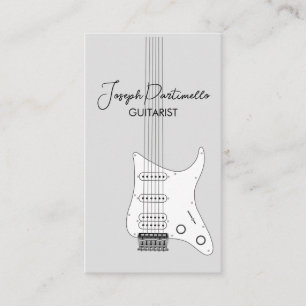 Carte De Visite Guitariste Musique de Guitare
