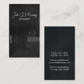 Carte De Visite Guitariste Musique de Guitare (Devant / Derrière)