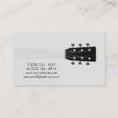 Carte De Visite Guitariste Musique de Guitare (Dos)