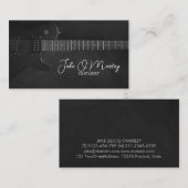 Carte De Visite Guitariste Musique de Guitare (Devant / Derrière)