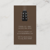 Carte De Visite Guitariste Musique de Guitare (Dos)
