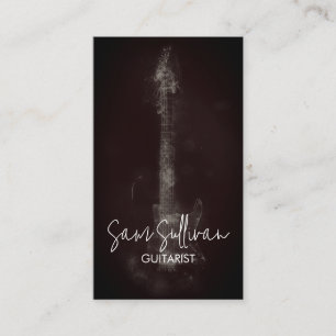 Carte De Visite Guitariste Musique de Guitare