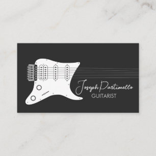 Carte De Visite Guitariste Musique de Guitare