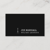 Carte De Visite guitariste noir et blanc (Devant)