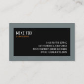 Carte De Visite Guitariste professionnel (Dos)