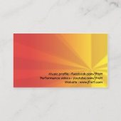 Carte De Visite Guitariste Red Hot Chili (Dos)