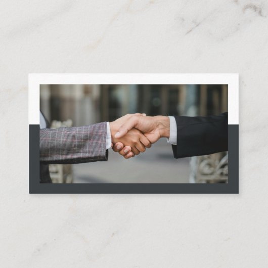 Carte De Visite Gunmetal et Orange Professional Icons QR Code (Dos)