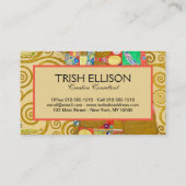 Carte De Visite Gustav Klimt Exécution Nouveau Couple (Dos)