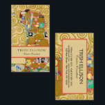 Carte De Visite Gustav Klimt Exécution Nouveau Couple<br><div class="desc">Gustav Klimt,  Fulfillment 1910-1911 Couple Art Nouveau avec la signature de Klimt design tourbillonnant et belle peinture or.</div>