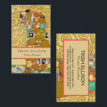 Carte De Visite Gustav Klimt Exécution Nouveau Couple<br><div class="desc">Gustav Klimt,  Fulfillment 1910-1911 Couple Art Nouveau avec la signature de Klimt design tourbillonnant et belle peinture or.</div>