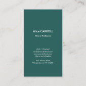 Carte De Visite Gustav Klimt - Jardin des fleurs - Code QR (Dos)