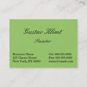 Carte De Visite Gustav Klimt : Pommier (Dos)