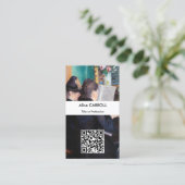 Carte De Visite Gustave Caillebotte - La Leçon de piano - QR Code (Debout devant)