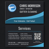 Carte De Visite Gutter Cleaning Service QR Code