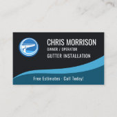 Carte De Visite Gutter Installation QR Code (Devant)