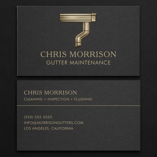 Carte De Visite Gutter Maintenance Business Card