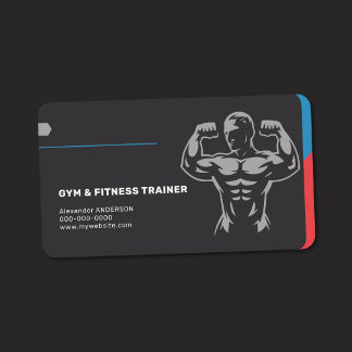 Carte De Visite Gym & Fitness Trainer