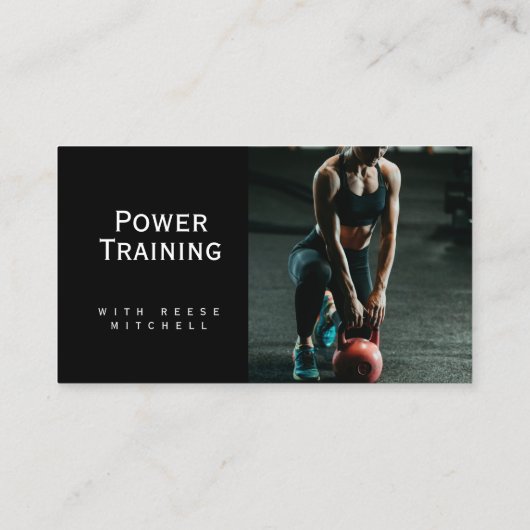 Carte de visite, Gym Training personnalisable (Dos)