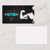 Carte De Visite Gymnase et conception de forme physique (Devant / Derrière)