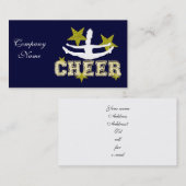 Carte De Visite Gymnaste de pom-pom girl (Devant / Derrière)