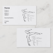 Carte De Visite Gymnastique (Devant / Derrière)