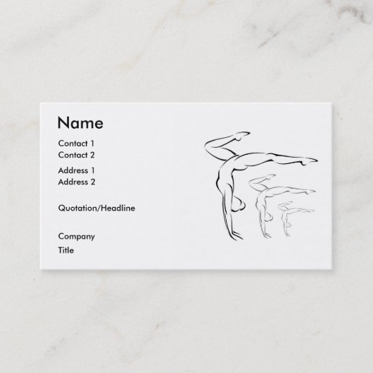 Carte De Visite Gymnastique (Devant)