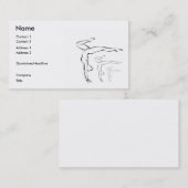 Carte De Visite Gymnastique (Devant / Derrière)