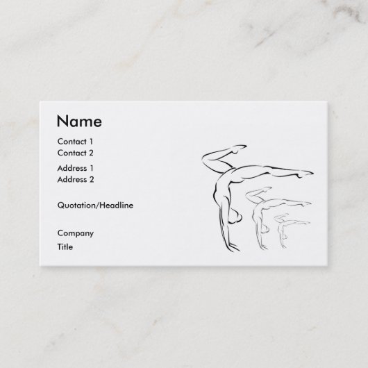 Carte De Visite Gymnastique (Devant)