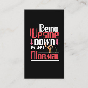 Carte De Visite Gymnastique amusante Citation d'athlètes au tambo