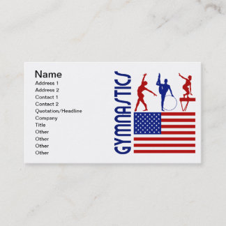 Carte De Visite Gymnastique Etats-Unis
