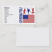 Carte De Visite Gymnastique Etats-Unis (Devant / Derrière)