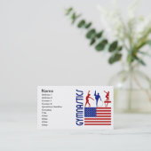 Carte De Visite Gymnastique Etats-Unis (Debout devant)