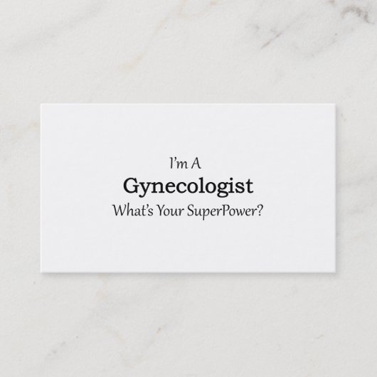 Carte De Visite Gynécologue (Devant)