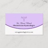 Carte De Visite Gynécologue classique obstétricien OBGYN QR Code (Devant)