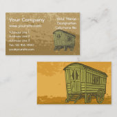 Carte De Visite Gypsy caravan (Devant / Derrière)