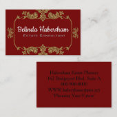 Carte De Visite Habersham Simplicité royale (Devant / Derrière)