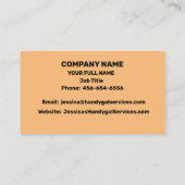 Carte De Visite Habiliter Handy Gal (Dos)