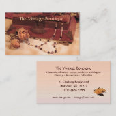 Carte De Visite Habillement vintage (Devant / Derrière)