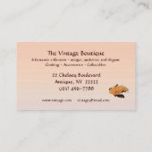 Carte De Visite Habillement vintage (Dos)