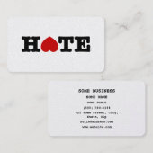 CARTE DE VISITE HAINE (Devant / Derrière)