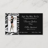 Carte De Visite "Hair Stylist African American Diva" (Devant)