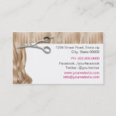 Carte De Visite Hair Stylist Business Card (Dos)