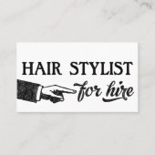 Carte De Visite Hair Stylist Business Cards (Devant)