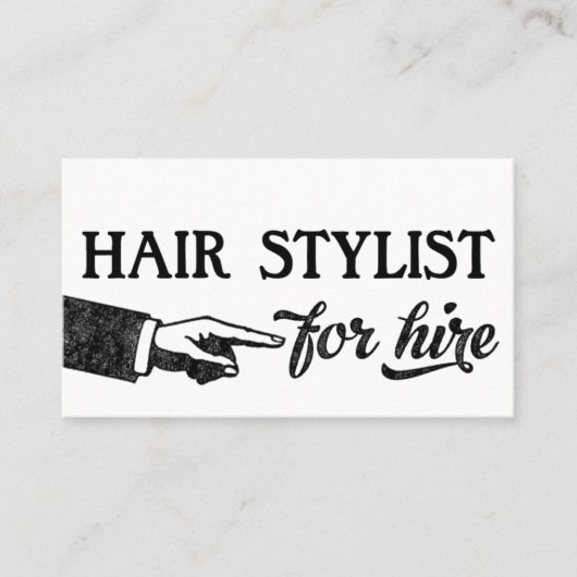 Carte De Visite Hair Stylist Business Cards (Devant)