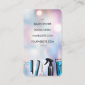 Carte De Visite Hair Stylist Comb Scissors Logo | Beauty (Dos)