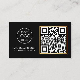 Carte De Visite Hair Stylist Professional QR Code Logo Moderne